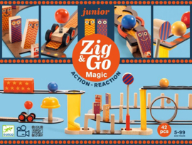 Djeco Zig & Go, Actie-Reactie-Baan Junior Magic, 42-delig