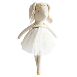 Alimrose Knuffel Konijn, Layla Bunny Gold Sparkle, 40 cm