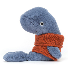 Jellycat Knuffel Walvis, Cozy Crew whale, 15cm