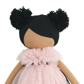 Alimrose Knuffelpop, Valentina Pom Pom Doll Sparkle Pink, 48 cm