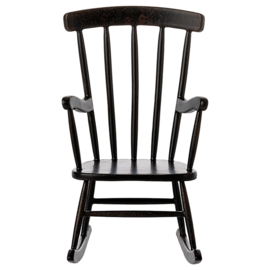 Maileg Schommelstoel voor Muizen, Rocking chair - Anthracite