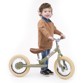 Trybike Steel 2-in-1 loopfiets vintage groen