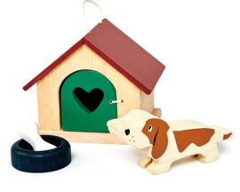 Poppenhuis Huisdierenset - Hond  - Tender Leaf Toys