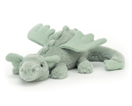 Jellycat Knuffel Draak, Sage Dragon Little, 26 cm