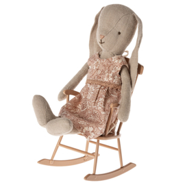 Maileg Schommelstoel voor Bunny's en teddy's, Rocking chair mini - Dark Powder