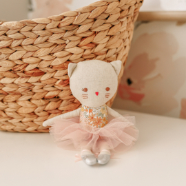 Alimrose Knuffel Poes, Odette Kitty Ballerina - Sweet Marigold, 25 cm