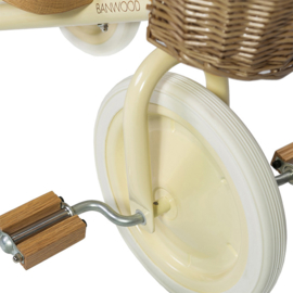 Banwood Trike Driewieler - Cream - met duwstang en mandje