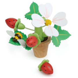 Bloempot met aardbeien - Tender Leaf Toys