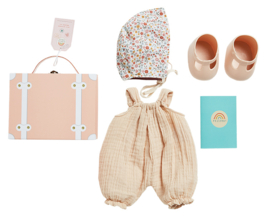 Olli Ella Dinkum Doll Travel Togs - Reiskoffertje met outfit, Blush