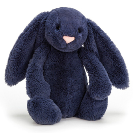 Jellycat Knuffel Konijn 31cm, Bashful Navy Bunny