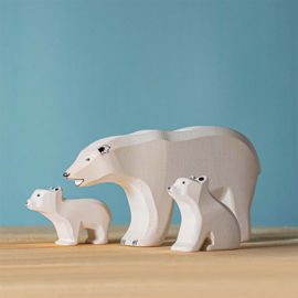 Bumbu Toys Houten IJsberen familie