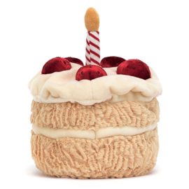 Jellycat Knuffel Taartje, Amuseable Birthday Cake, 16cm