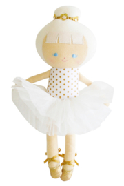 Alimrose Knuffelpop, Baby Ballerina Doll Gold Spot, 25 cm
