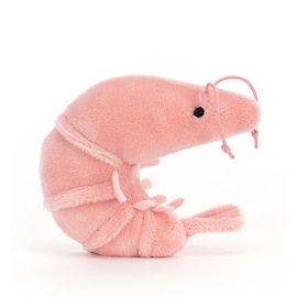 Jellycat knuffel Garnaal, Sensational Seafood shrimp, 8 cm