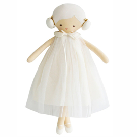 Alimrose Knuffelpop, Lulu Doll Ivory, 48 cm