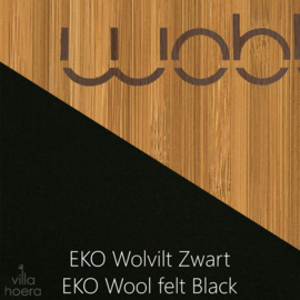 Wobbel original bamboe - vilt zwart