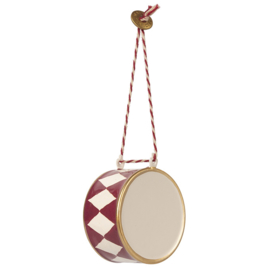 Maileg Metalen Ornament Trommel, Large Drum - Red