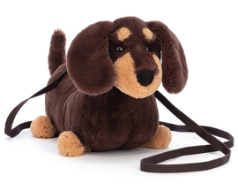 Jellycat Teckel Tasje, Otto Sausage Dog Bag, 22cm