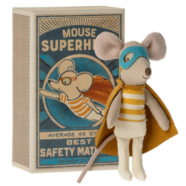 Maileg Superheld muis in doosje, Super hero Mouse