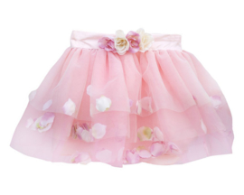 Roze Tutu met Rozenblaadjes, Golden Rose Petal Skirt, 4-6 jaar