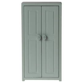 Maileg Houten Kledingkast voor muizen, Closet, Mouse - Soft blue