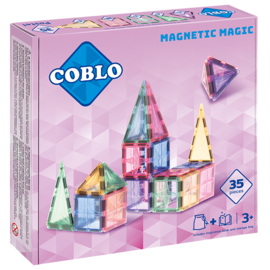 Coblo magnetische tegels pastel 35 stuks