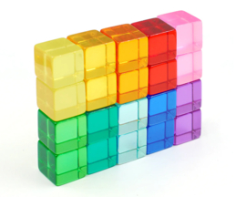 Bauspiel Blokkenset Lucent Cubes 20-delig