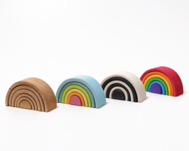 Grimm's houten Regenboog 6-delig, Naturel, Mini