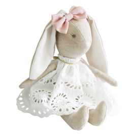 Alimrose Knuffel Konijn, Baby Broderie Bunny, 25 cm