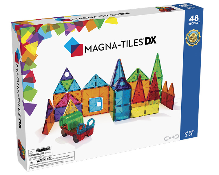 Magna-Tiles Magnetische tegels Clear colors Deluxe 48 stuks