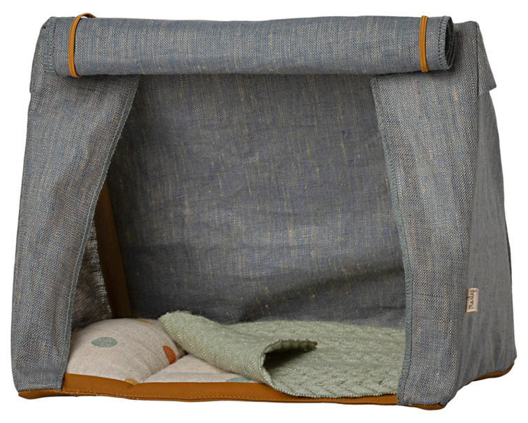 Maileg Tent met matras en deken, Happy Camper Tent Mouse