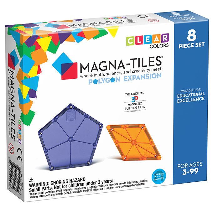 Magna-Tiles Magnetische tegels Polygons uitbreiding 8 stuks