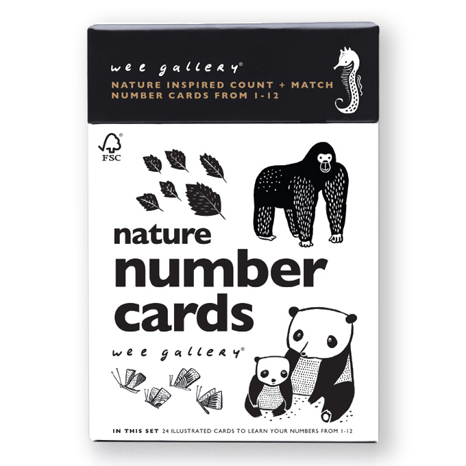 Wee Gallery, Kijkkaarten Cijfers, Nature Number Cards