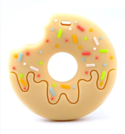 bijtsteen geel Donut met hapje bijtsteen kauw sieraden bijt ring bijt steen ketting voor moeder en kind kauwsieraden ADHD