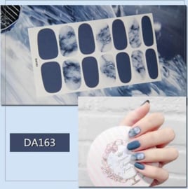 Nail art sticker nagelstickers blauw marmer