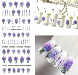 Lavendel nail art nagel sticker