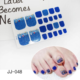 teen nagel stickers nailart stand zee blauw bal nagelsticker kalknagel verbergen