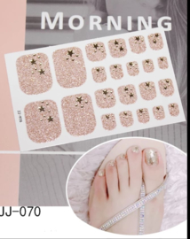 teen nagel stickers nailart rosé glitter sterren nagelsticker kalknagel verbergen