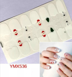 nail art sticker sneeuw pop kerst kerstboom nagel sticker