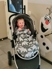 Cosy Polar Bears voetenzak beenwarmer rolstoel scootmobiel en kinderwagen