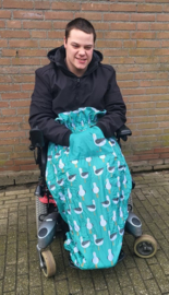 Volwassen en kinder Cosy Meeuwen vogel voetenzak beenwarmer rolstoel scootmobiel en kinderwagen