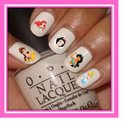 Disney nail art stickers 44 velletjes Frozen, Mickey, Ariel, Aladin, Prinses, Belle enz.