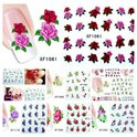 Nail art stickers bloemen roosjes 10 velletjes Nailart nagel stickers