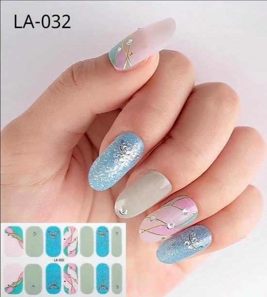 Nail art nagel stickers nagel stickers happy days LA-032