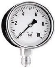 0-1 Bar Manometer kunstof kast 63mm - Droog ¼" Onderaansluiting #!