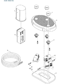 (14) Lagerplaat mit dichting Trio/Quintet $