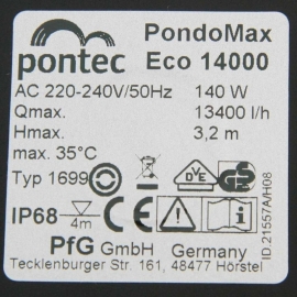 PondoMax 14000 #!