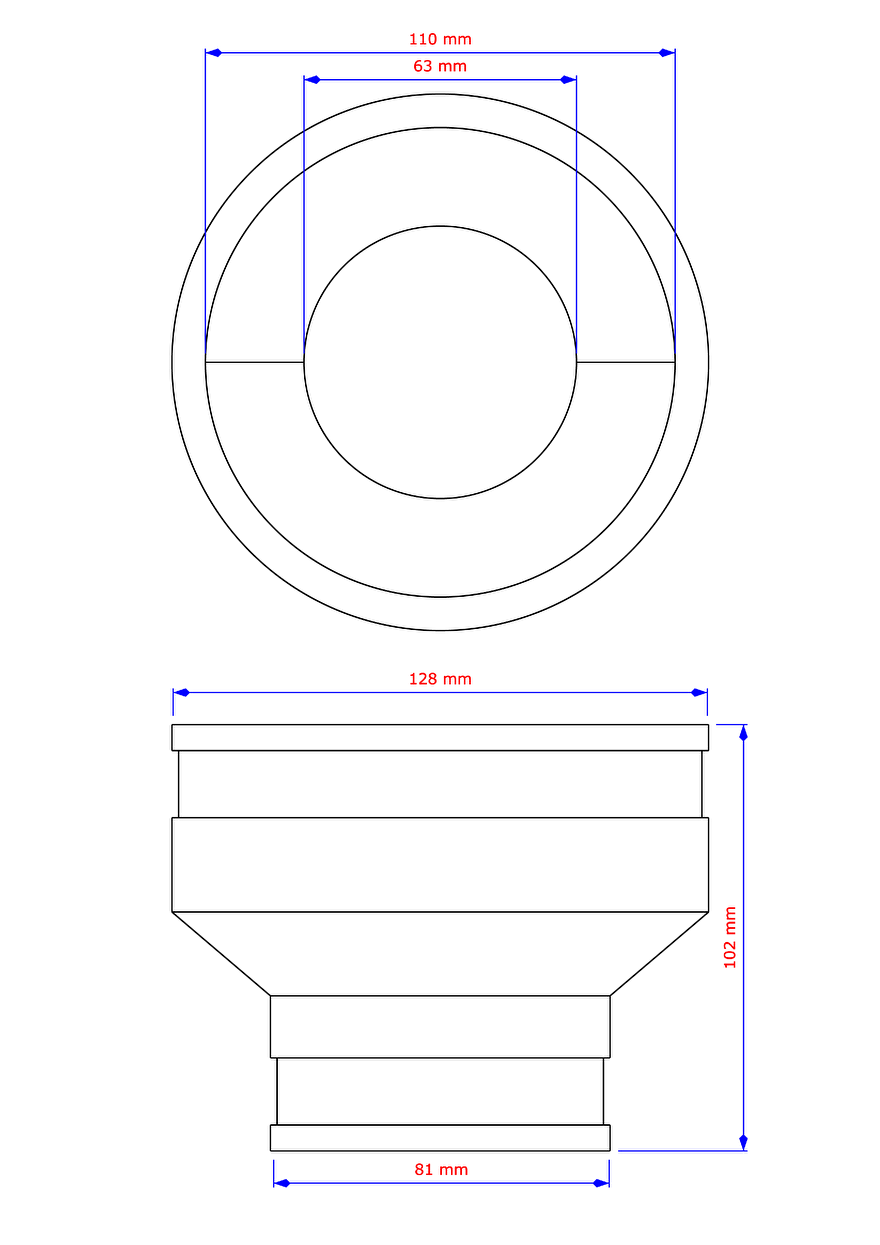 Flexibele verloopsok-mof 110x63mm tek.png