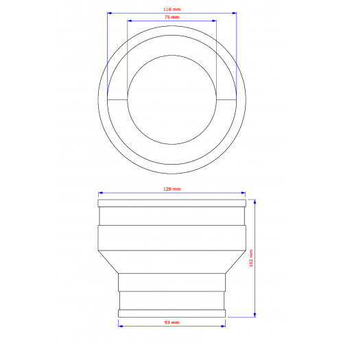 Flexibele verloopsok-mof 110x75mm tek.png