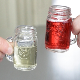 Mason Jar Shot Glas set van 4